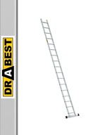 Hliníkový oporný rebrík 1x17 PRO DRABEST + HÁK
