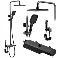 SPRCHOVÝ SET TERMOSTAT ROB MATNÁ ČIERNA MATNÁ MODERNÁ SPRCHOVÝ SET TERMOSTAT ROB MATNÁ ČIERNA MATNÁ MODERNÁ