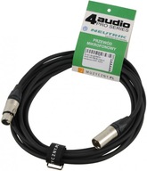 4Audio MIC PRO 5m XLR f - XLRm mikrofónový kábel