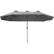 Záhradný dáždnik sivý 404256