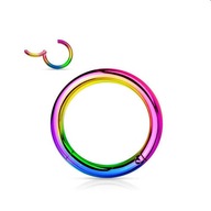Titánový prsteň CLICKER - farebný - PIERCING 1,0/8 Titánový prsteň CLICKER - farebný - PIERCING 1,0/8