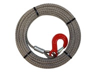 Nerezové lano s hákom - 4mm x 50m 0,85t