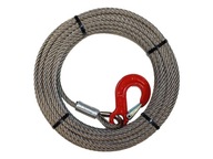 Nerezové lano s hákom - 4mm x 50m 0,85t Nerezové lano s hákom - 4mm x 50m 0,85t