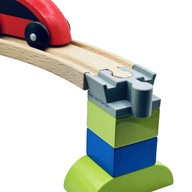 5 ks Lego DUPLO adaptér pre koľajnice a drevené vláčiky z IKEA LIDL a iných 5 ks Lego DUPLO adaptér pre koľajnice a drevené vláčiky z IKEA LIDL a iných
