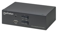 DisplayPort/USB KVM prepínač 2x1 4K*60Hz
