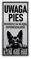 Pozor psov znak - nemecký ovčiak Pozor psov znak - nemecký ovčiak