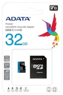 Karta ADATA microSDHC 32GB Premier 100MB/s A1 V10 Karta ADATA microSDHC 32GB Premier 100MB/s A1 V10