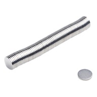Neodymový magnet valcový MW 9x1 N38 100 ks Neodymový magnet valcový MW 9x1 N38 100 ks