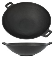 Liatinová hlboká panvica wok, 30 cm plynová indukcia