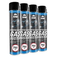 4x AAB CHLADENIE STLAČENÉHO VZDUCHU 750ml + 8x TRUBKA 4x AAB CHLADENIE STLAČENÉHO VZDUCHU 750ml + 8x TRUBKA