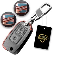 SET kožené puzdro Kryt kľúča SEAT + 2x nálepka s logom SEAT 14mm SET kožené puzdro Kryt kľúča SEAT + 2x nálepka s logom SEAT 14mm