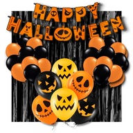 Halloween Set tekvica Balóny Banner Curtain Halloween Set tekvica Balóny Banner Curtain