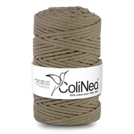 Colinea String sa opliekol pre makramu 100% bavlnu, 5 mm 100 m, tmavá béžová Colinea String sa opliekol pre makramu 100% bavlnu, 5 mm 100 m, tmavá béžová