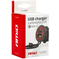 NABÍJAČKA do auta a motorky 2xUSB C QC 3.0 NABÍJAČKA do auta a motorky 2xUSB C QC 3.0