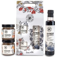 Sada zaváranín, darček, zaváraniny, prémiový bazový sirup v krabičke Sada zaváranín, darček, zaváraniny, prémiový bazový sirup v krabičke