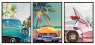 OBRAZOVÉ PLAGÁTY V RÁME 33x43cm Triptych Cars P573 OBRAZOVÉ PLAGÁTY V RÁME 33x43cm Triptych Cars P573