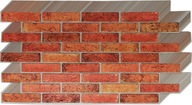 3D PVC Retro Brick Wall Panels Brick 10 ks.