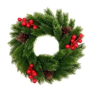 VIANOČNÝ VENIEC S OZDOBAMI 30 cm VENCICA NA ZAVESENIE VIANOČNÝ VENIEC S OZDOBAMI 30 cm VENCICA NA ZAVESENIE