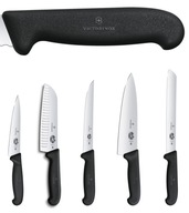 Victorinox, sada 5 kuchynských nožov: 15, 17, 18, 20 a 21 cm, Fibrox