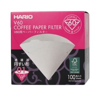 Hario biele papierové filtre V60-01 100 ks BOX