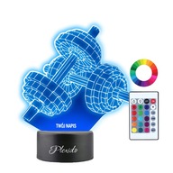 3D LED nočné svetlo na gravírovanie závaží 3D LED nočné svetlo na gravírovanie závaží