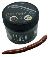 Libra Lures Fatty D'Worm 038 Brown 6,5 cm Krill Príchuť: Krill, Dĺžka (cm): 6,5 Libra Lures Fatty D'Worm 038 Brown 6,5 cm Krill Príchuť: Krill, Dĺžka (cm): 6,5