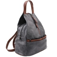 Dámsky mestský ruksak A4, ruksaky na zips, klasické kabelky, ŠEDÝ