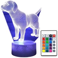 3D LED LABRADOR RETRIEVER ŠTEŇA LAMPA 3D LED LABRADOR RETRIEVER ŠTEŇA LAMPA