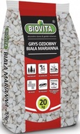 Biovita GRYS WHITE MARIANNA 16-32mm 20kg dekoračný kameň do záhrady