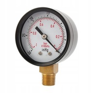 VÁKUOVÝ MERAČ TLAKU, RADIÁLNY DNO 1/4" 0 -1 bar KOTÚČOVÝ MERAČ TLAKU VÁKUOVÝ MERAČ TLAKU, RADIÁLNY DNO 1/4" 0 -1 bar KOTÚČOVÝ MERAČ TLAKU