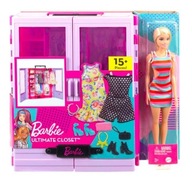Barbie šatník s bábikou a doplnkami