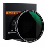 K&F nastaviteľný šedý filter (ND8-ND2000) 52mm