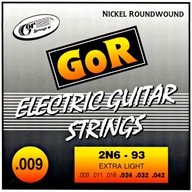 Struny na elektrickú gitaru GorStrings 2N6 09-42 Struny na elektrickú gitaru GorStrings 2N6 09-42
