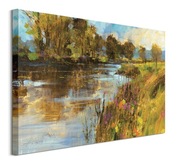 Obraz na plátne Chris Forsey River in Spring 80x60 cm Obraz na plátne Chris Forsey River in Spring 80x60 cm