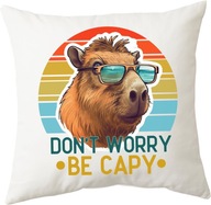 Vankúš CAPYBARA Don't Worry Be Capy