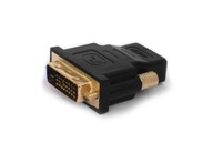 Adaptér SAVIO cl-21 (HDMI F - DVI-D M; čierna farba