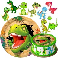 SADA TORTOVÝCH TORT DINOSAUROV + POSTAVIČKY 8 ks SADA TORTOVÝCH TORT DINOSAUROV + POSTAVIČKY 8 ks