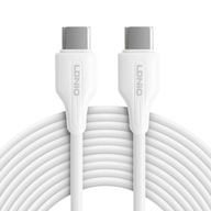 USB-C - USB-C LDNIO kábel 1m 65W biely LC121C USB-C - USB-C LDNIO kábel 1m 65W biely LC121C