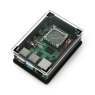 Akrylátové puzdro pre Raspberry Pi 4B s ventilátorom
