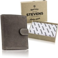 Pánska kožená peňaženka STEVENS NUBUK RFID PROTECTION