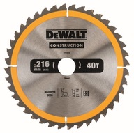 DEWALT KOTÚČ NA REZANIE DREVA DT1953 216MM 40Z DEWALT KOTÚČ NA REZANIE DREVA DT1953 216MM 40Z
