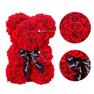 Valentínsky darček Medvedík s lupienkami ruží XL 25cm. Valentínsky darček Medvedík s lupienkami ruží XL 25cm.