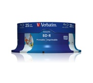 VERBATIM BD-R BLU-RAY 25 GB 6x na tlač 25 ks VERBATIM BD-R BLU-RAY 25 GB 6x na tlač 25 ks