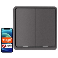 Diaľkové ovládanie TUYA ZigBee SCENE TLAČIDLO 2 kanály 6 SCÉN Diaľkové ovládanie TUYA ZigBee SCENE TLAČIDLO 2 kanály 6 SCÉN