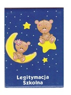 Obal na školský občiansky preukaz s potlačou medvedíkov v noci Obal na školský občiansky preukaz s potlačou medvedíkov v noci