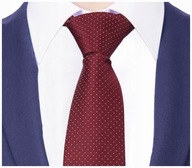 MICROFIBER JACQUARD pánska kravata k obleku bodkovaná Burgundsko GREG G119-B MICROFIBER JACQUARD pánska kravata k obleku bodkovaná Burgundsko GREG G119-B
