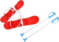 Lyže pre deti so 40 cm palicami na učenie lyžovania