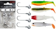 SET 4x CANNIBAL GUMA 8cm SAVAGE GEAR + JIG HLAVY! SET 4x CANNIBAL GUMA 8cm SAVAGE GEAR + JIG HLAVY!