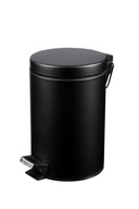 5l odpadkový kôš s pedálom, čierny 5l odpadkový kôš s pedálom, čierny