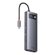 BASEUS HUB USB-C – 2x HDMI/3x USB/USB-C/SD/RJ45